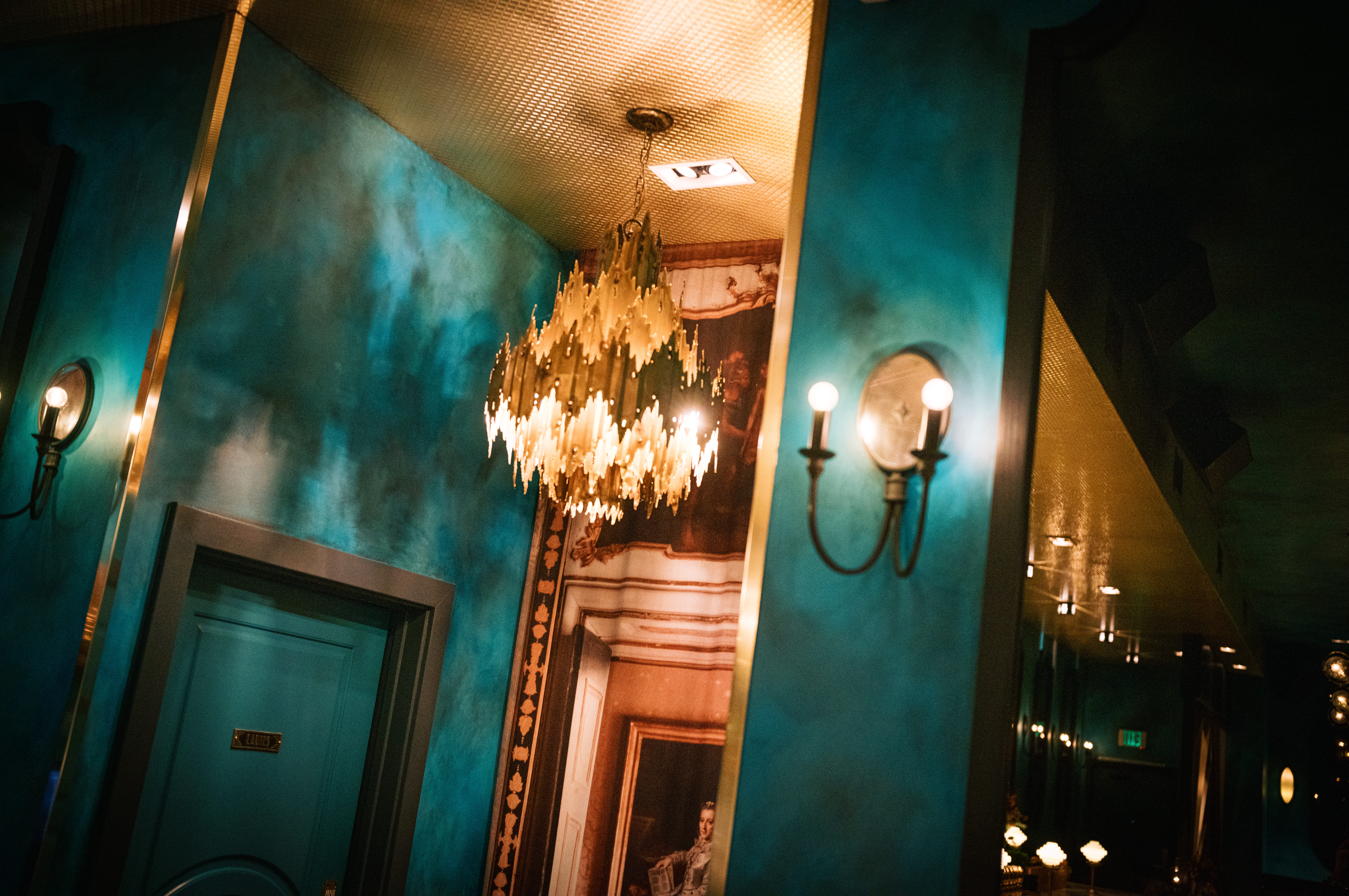 a close up of a door