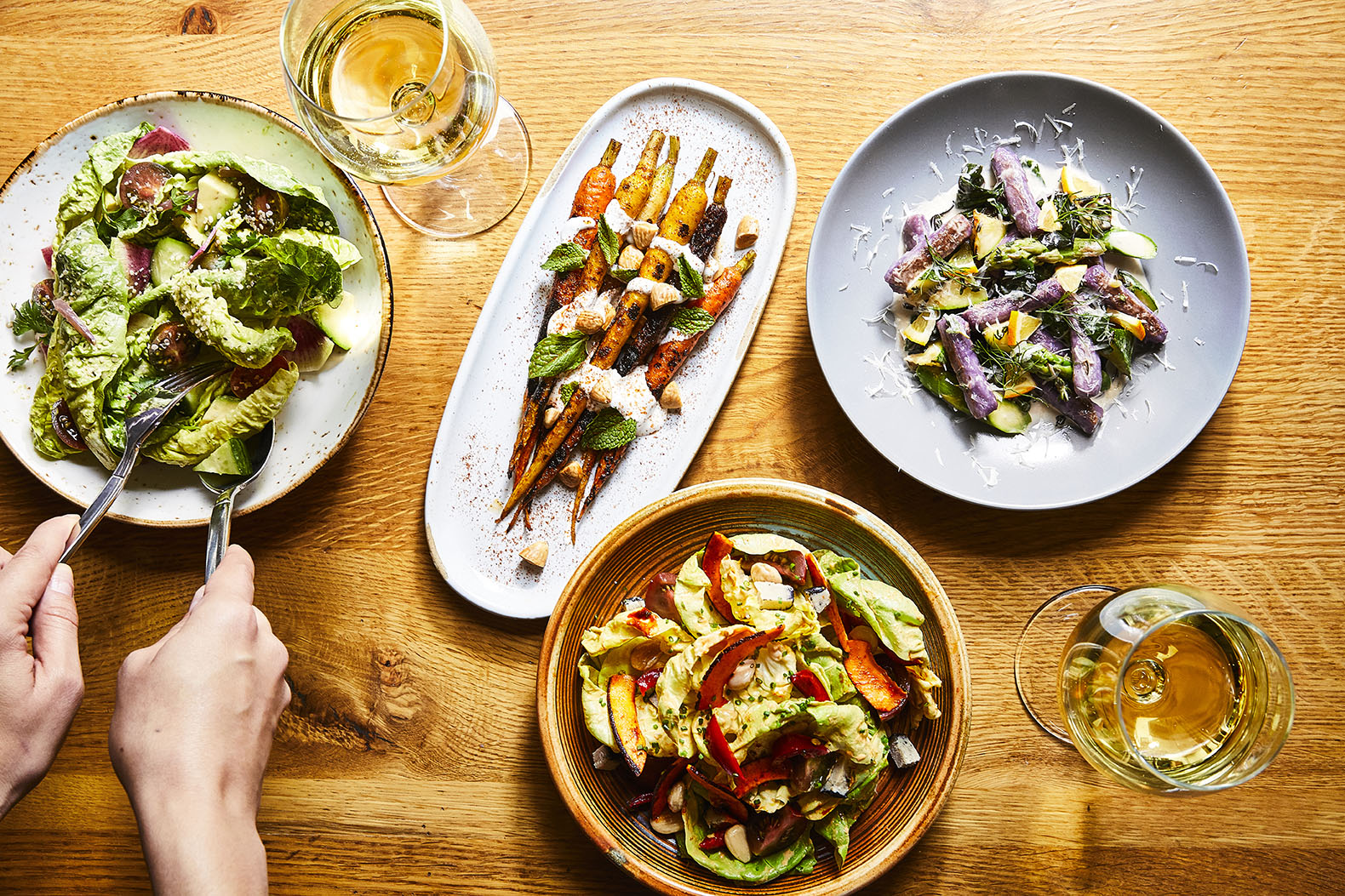 Plant-based dishes at Wildseed