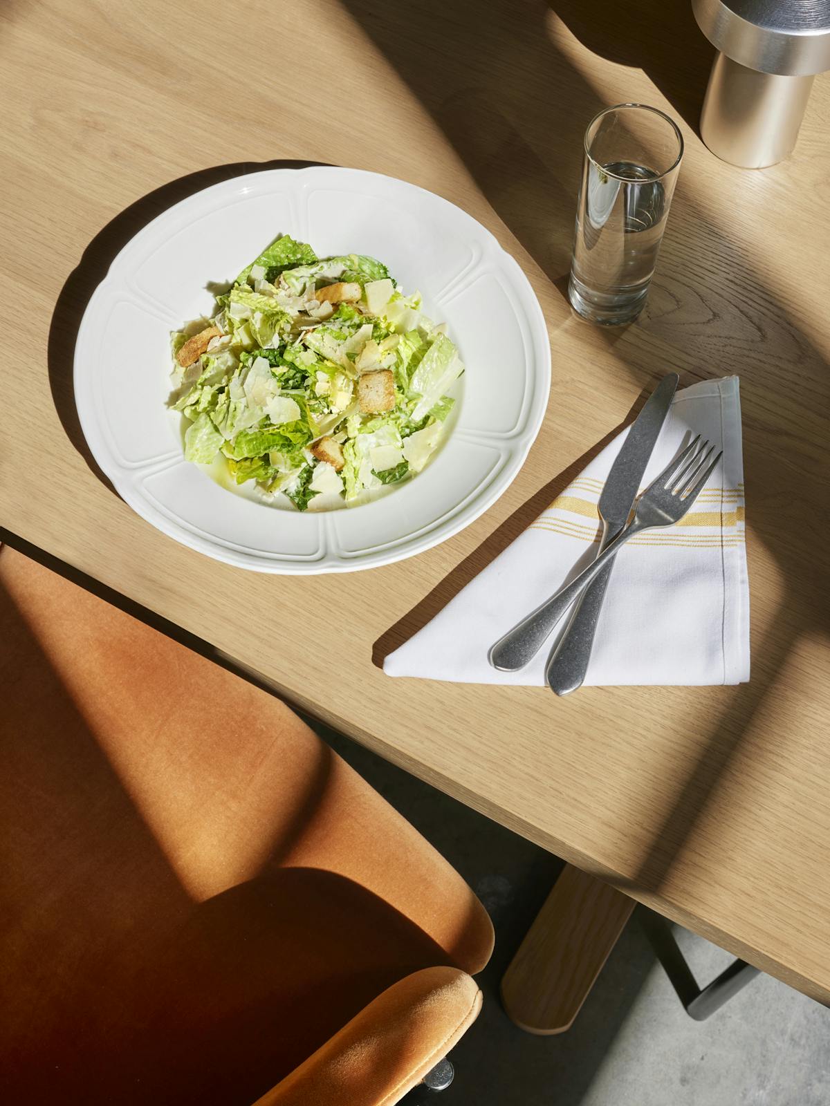 a plate of food on a table