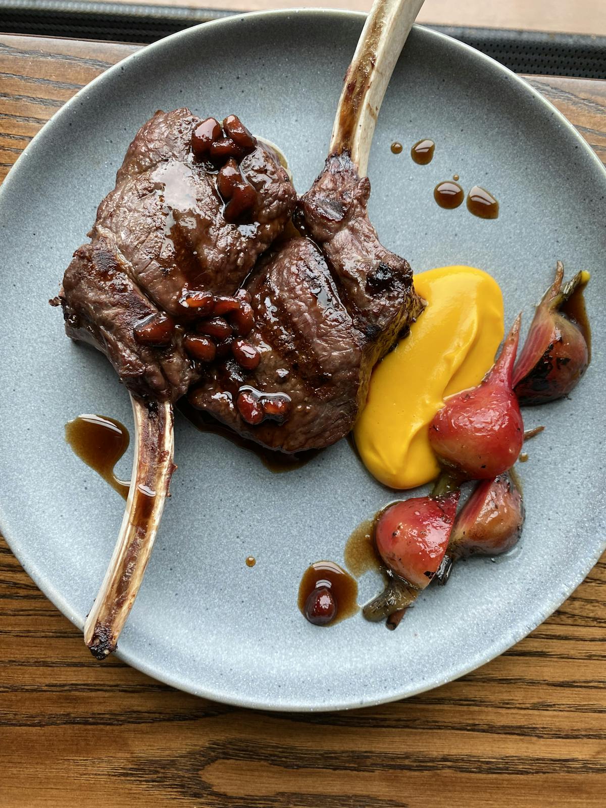 a plate of food on a table