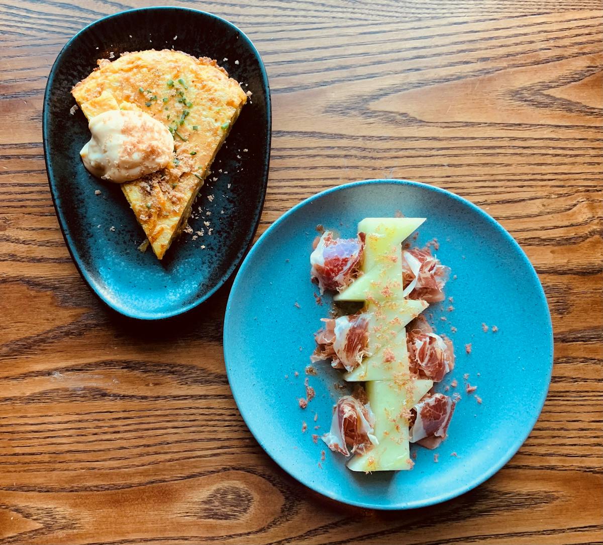 a plate of food on a table