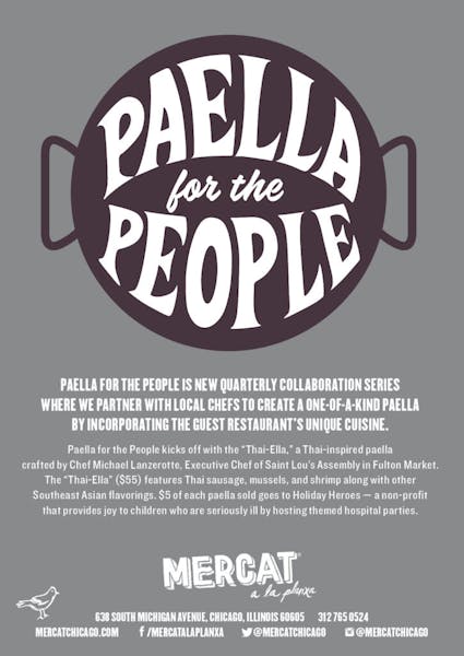Paella for The People Mercat a la Planxa Chicago Tapas Restaurant and Bar