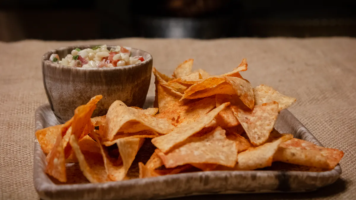 a close up of food
