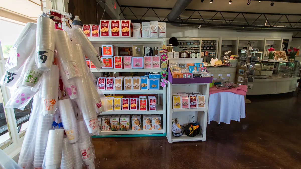 a store filled with lots of counter space