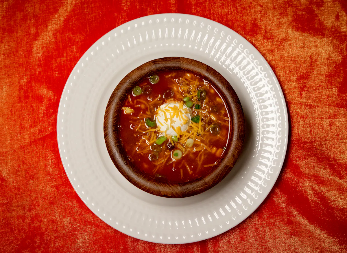 a bowl of food on a plate