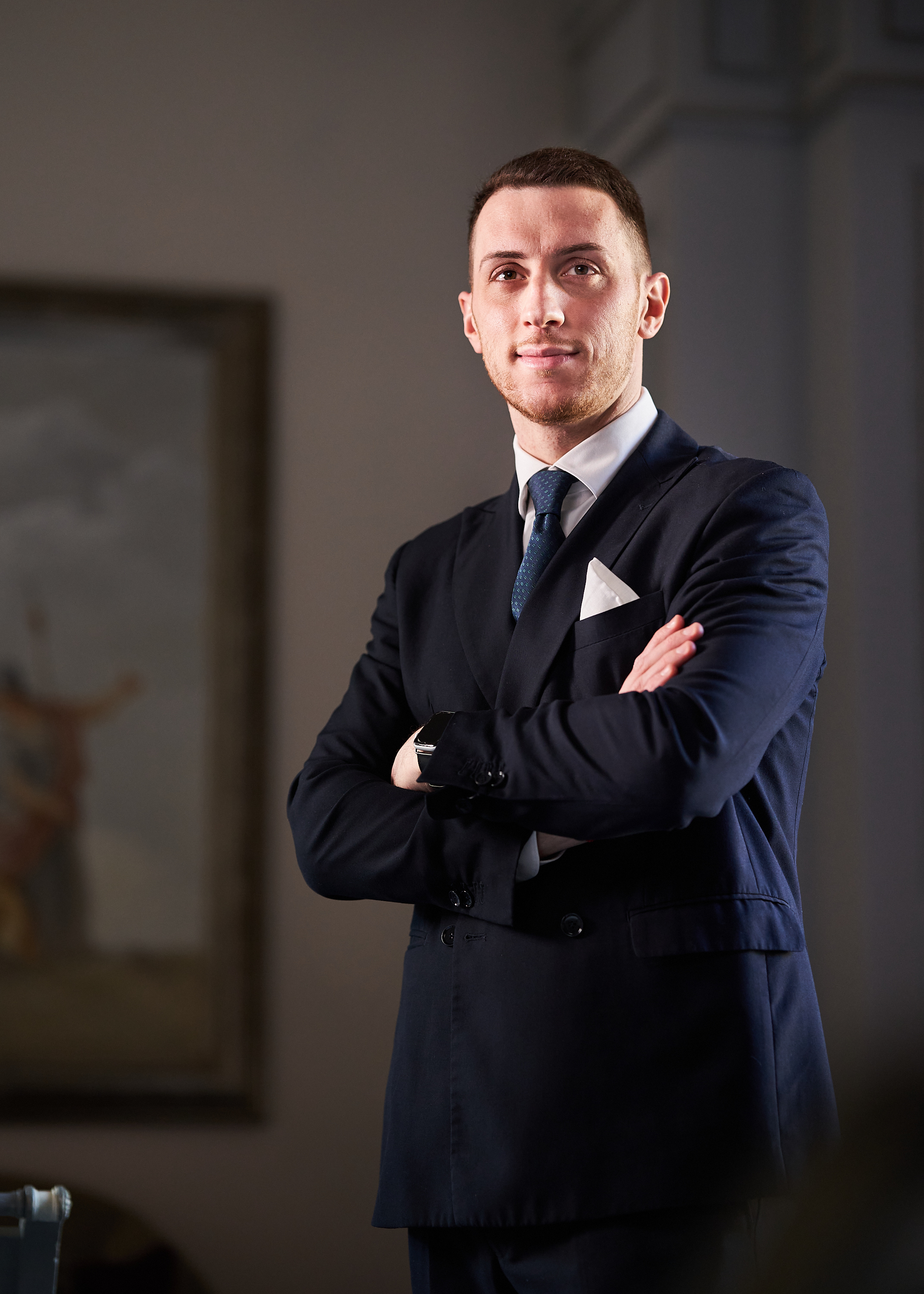 a man wearing a suit and tie