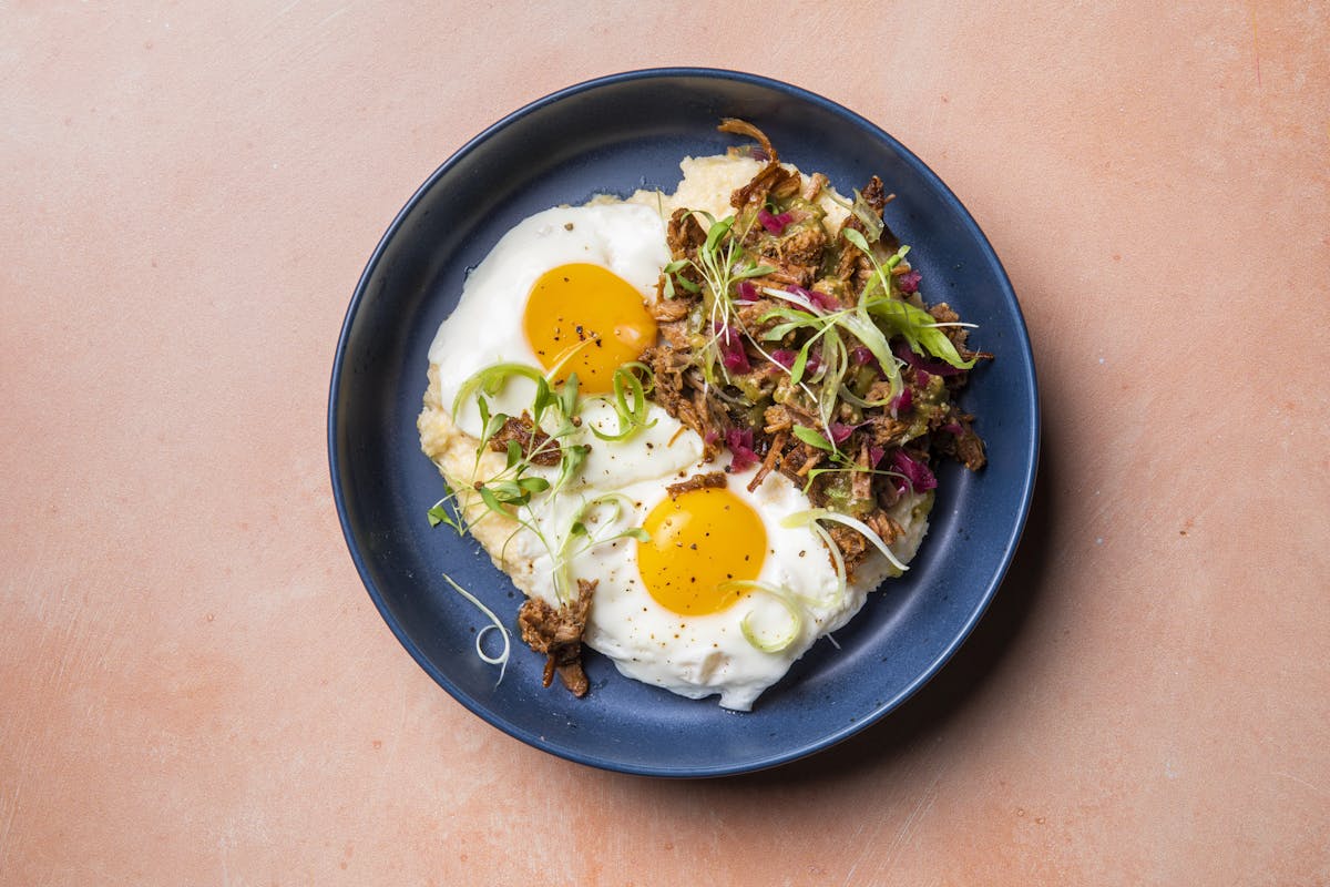 a bowl of food on a plate