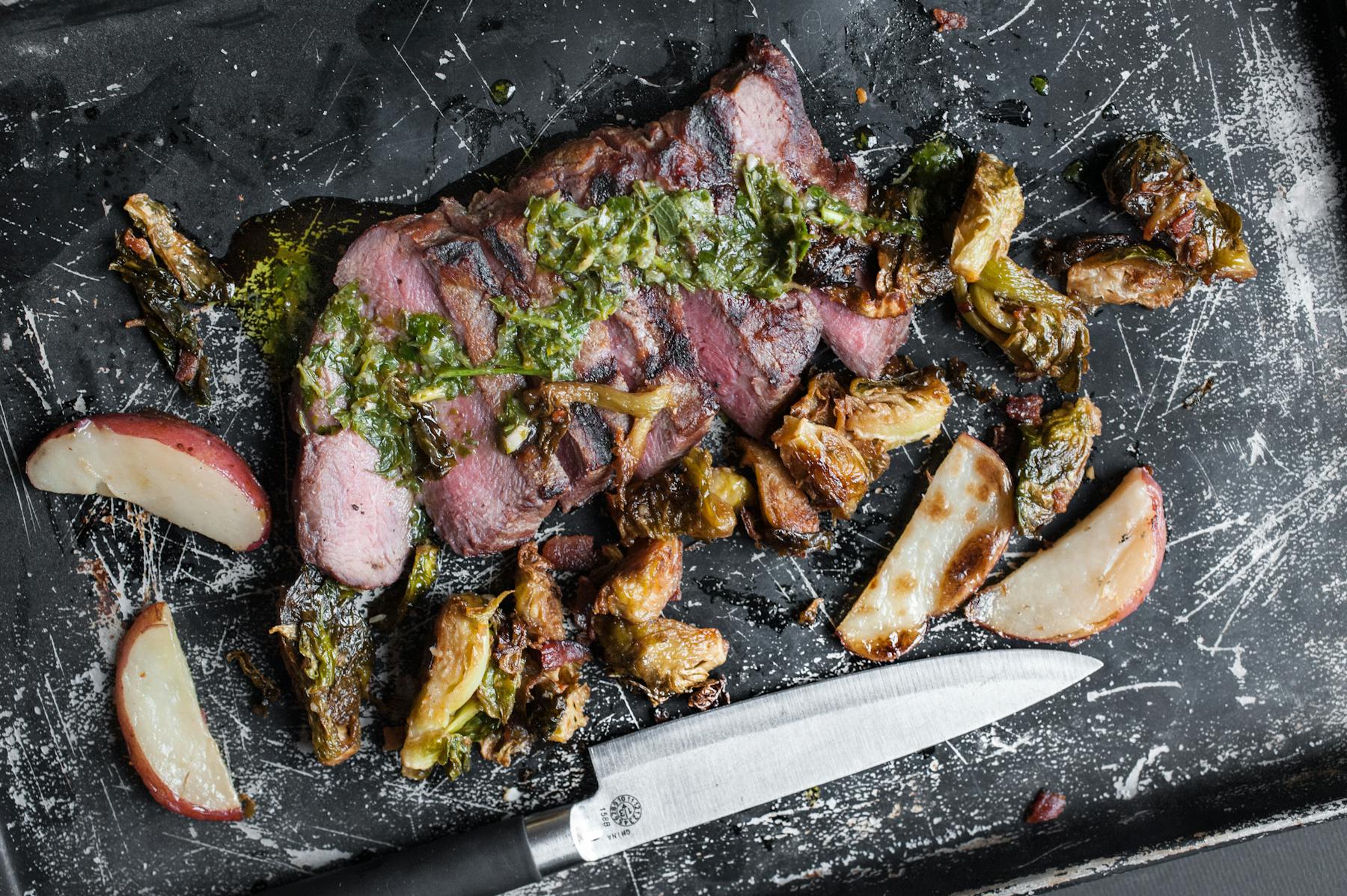 meat on a grill