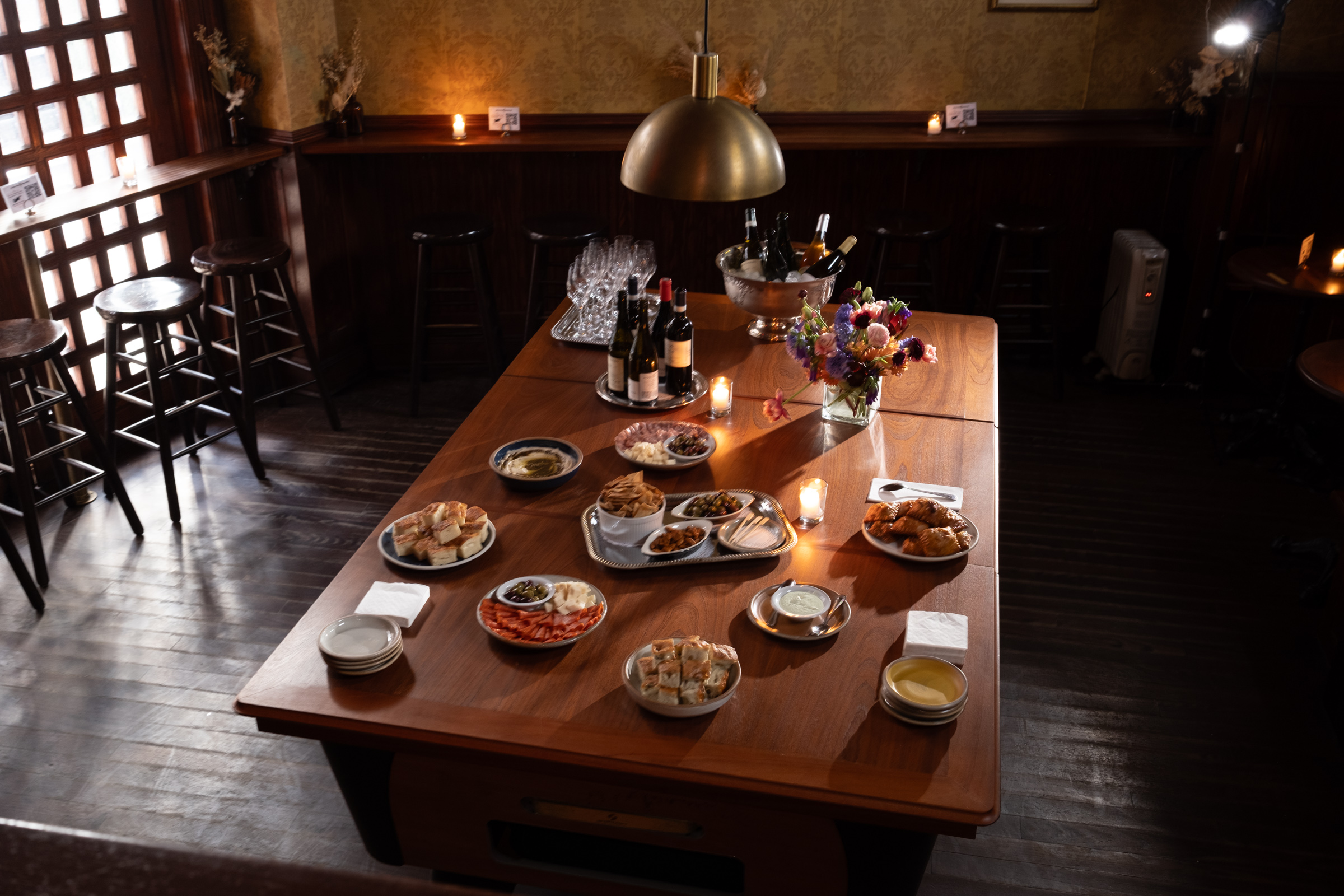 a dining room table