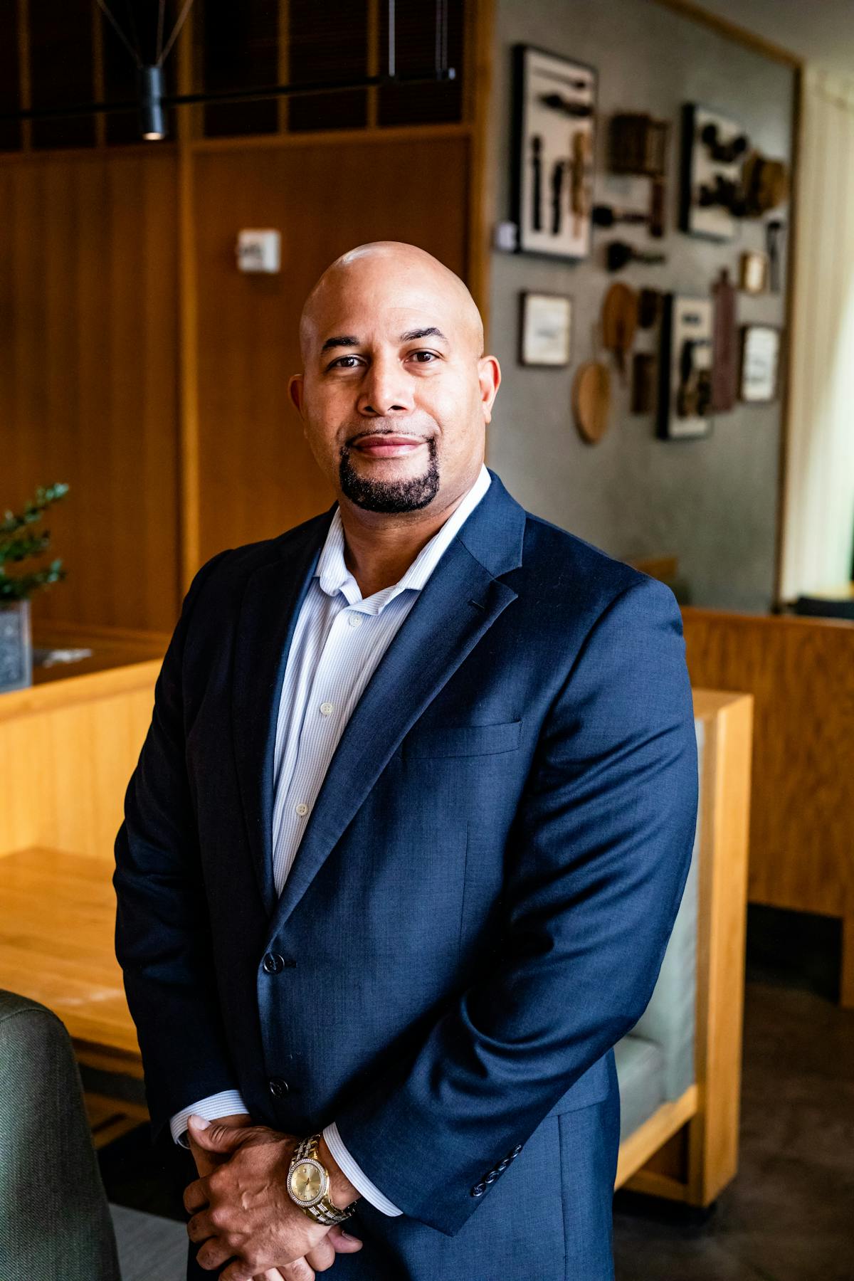a man wearing a suit and tie