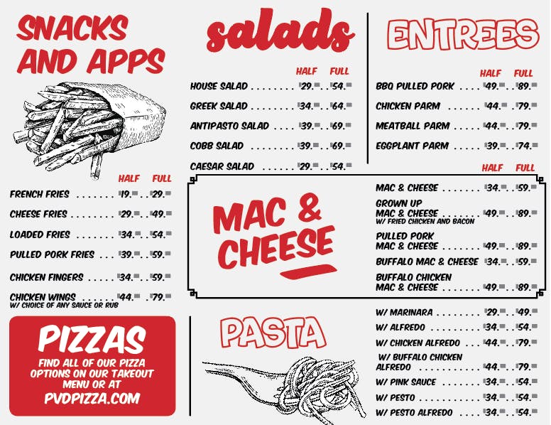 Catering PVD Pizza Pizzeria in Providence RI