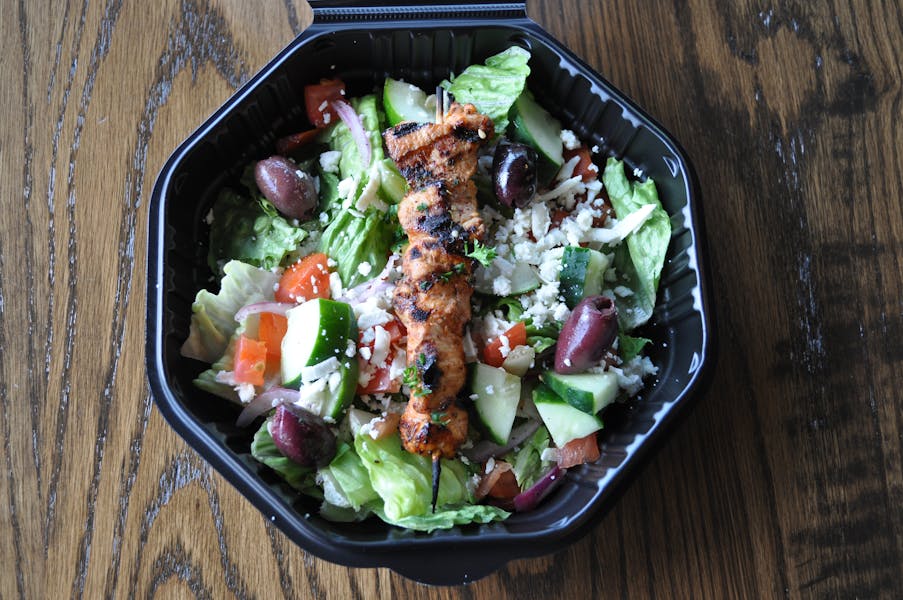 Salad Boxed Lunch Laziza Mediterranean Grill Mediterranean
