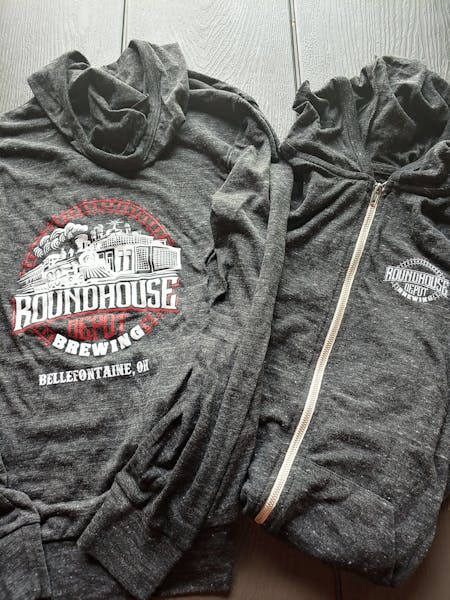 Zip Up Hoodie | Roundhouse Depot Brewing Co. | The first ever brewery ...