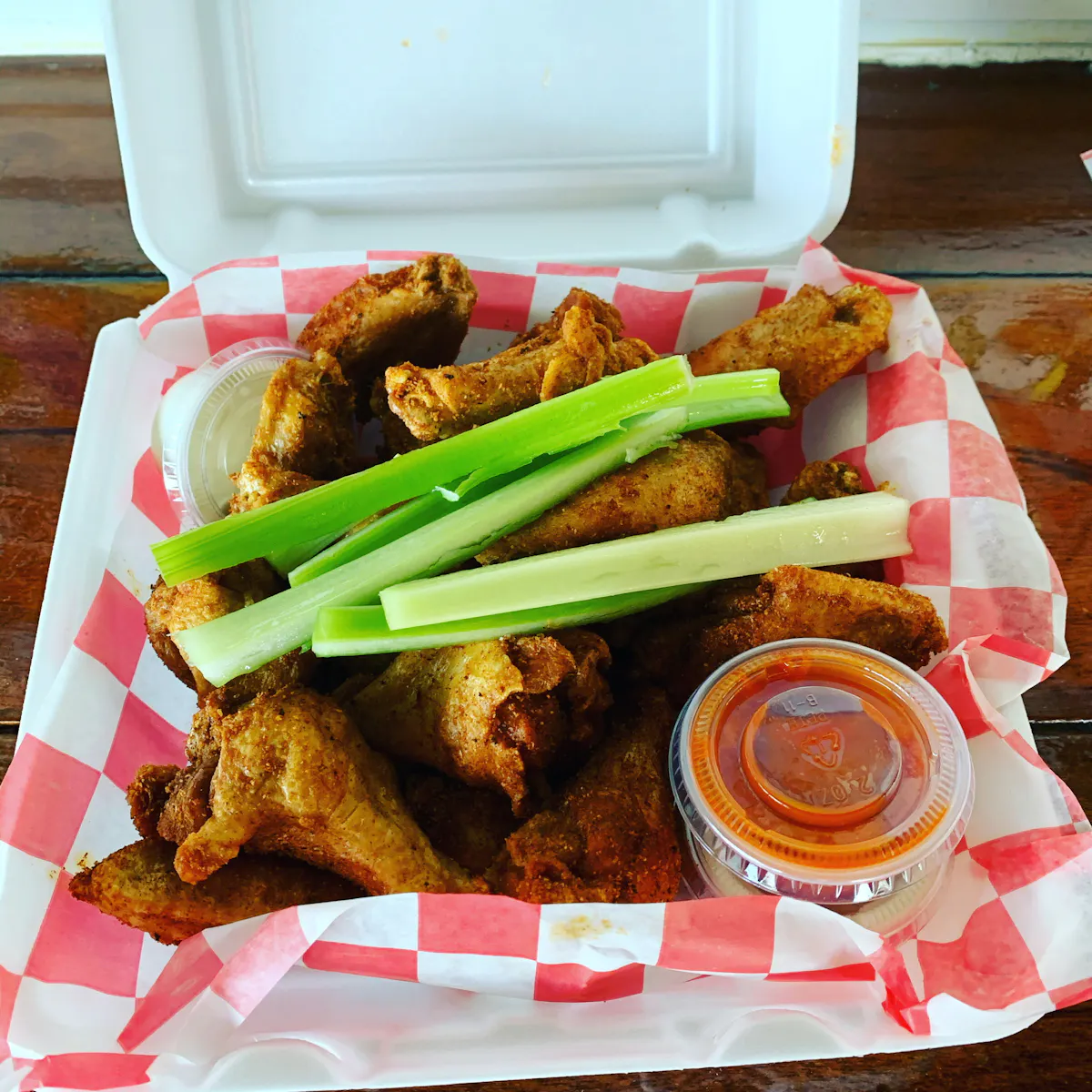 a tray of food on a plate