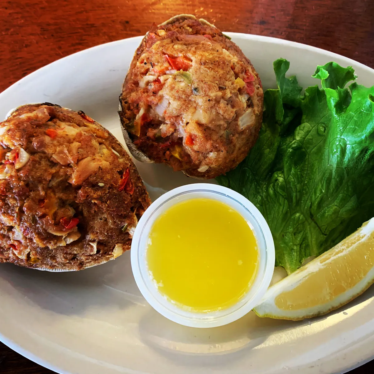 a plate of food on a table