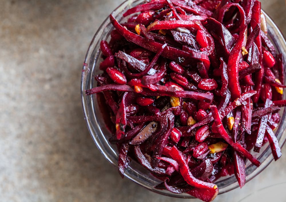 a close up of a plate of food