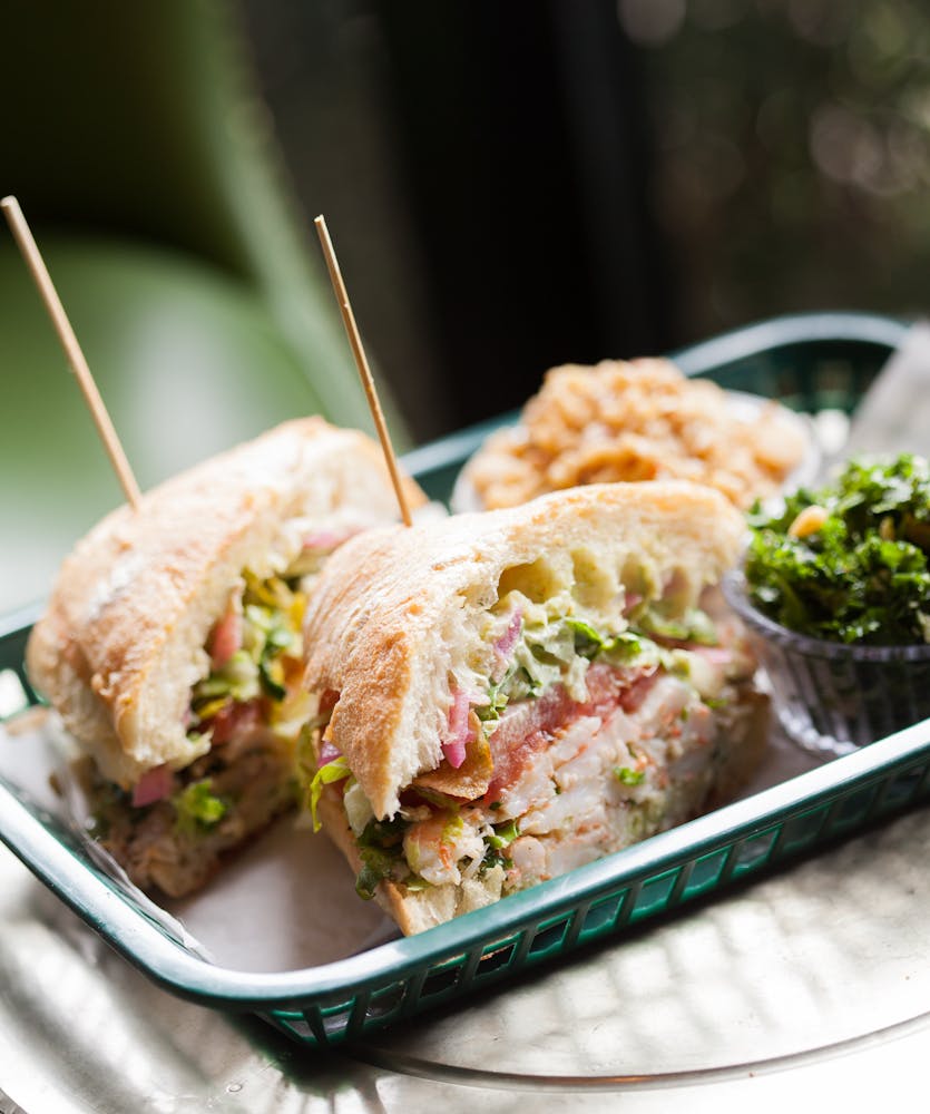 a plate of food with broccoli