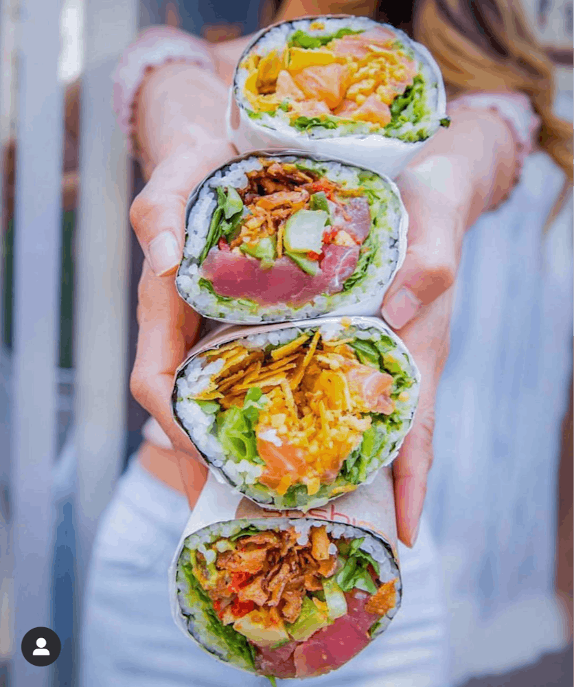 a person holding a plate of food