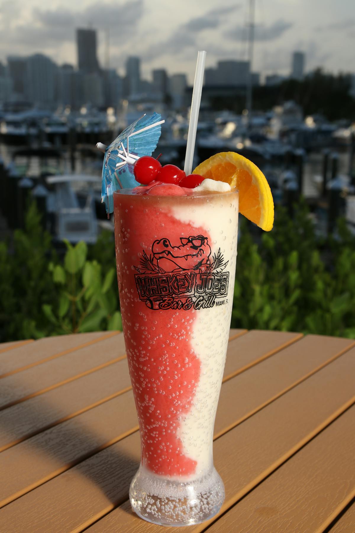 frozen cocktail with image
