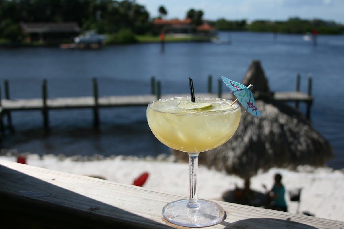 margarita with view of water