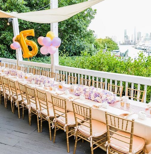 a special event table with number 