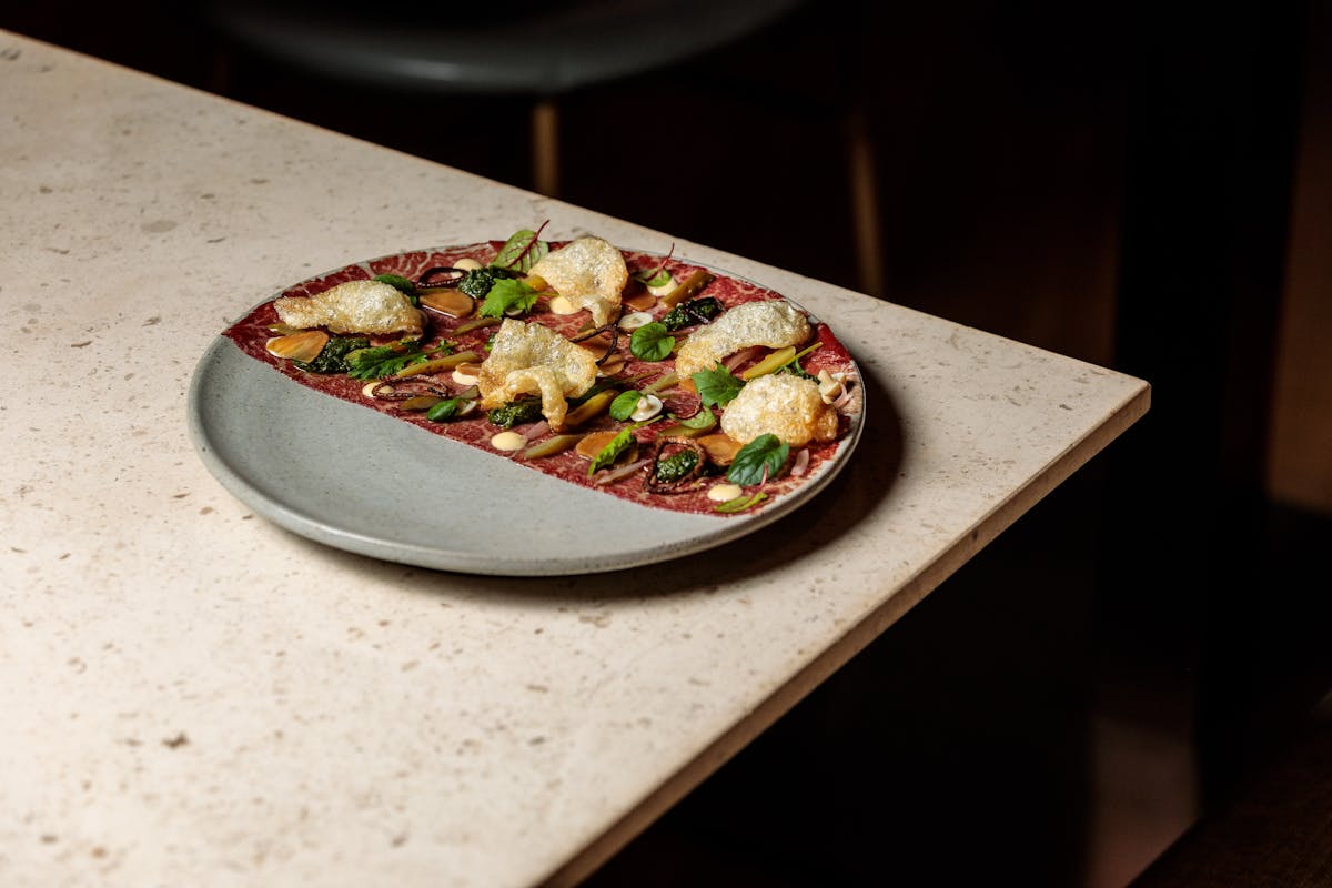 Botanist carpaccio dish