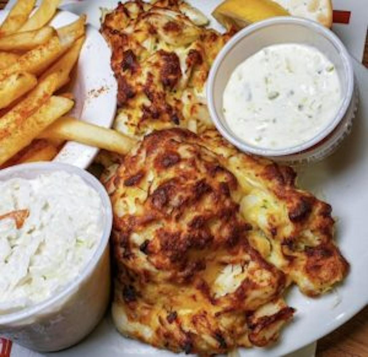 a plate of food on a table