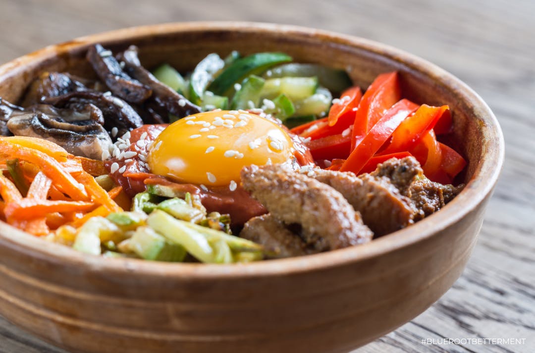 a bowl of food on a plate