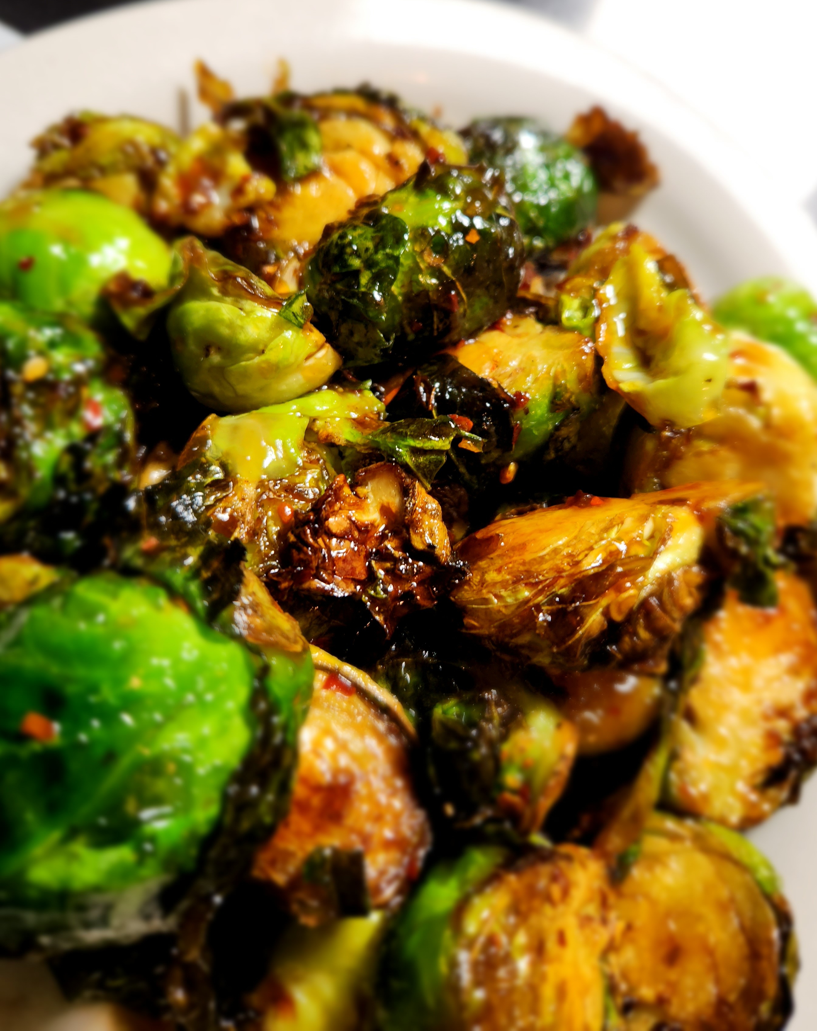 a close up of a plate of food with broccoli