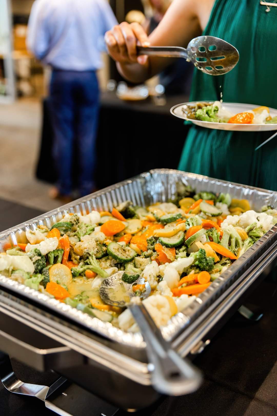 a tray of food on a table
