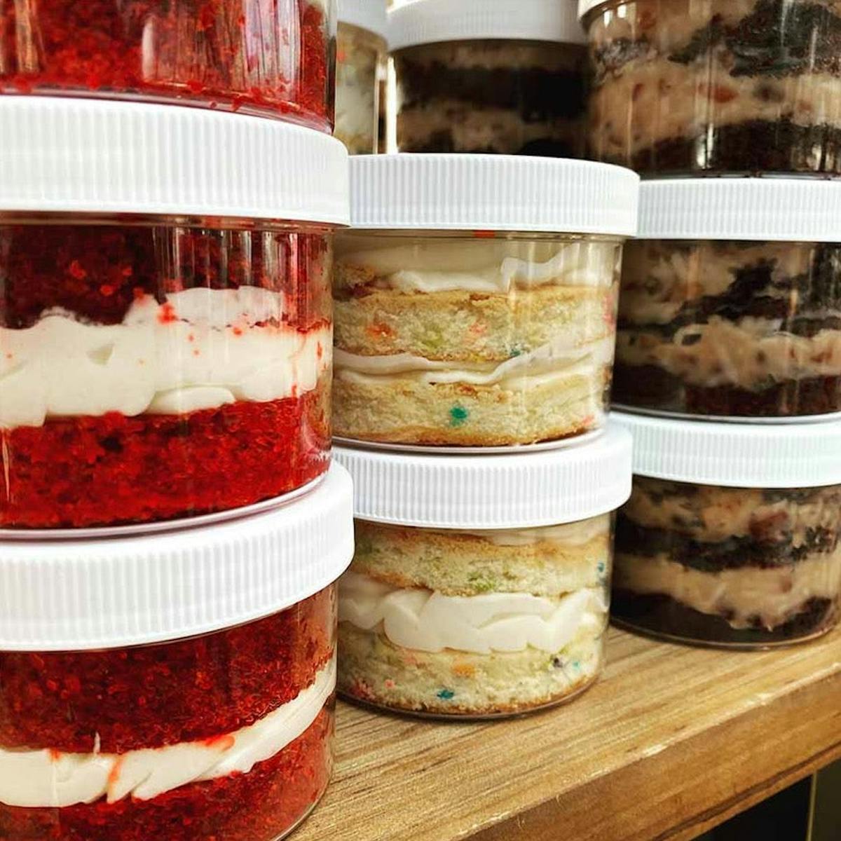 a close up of food