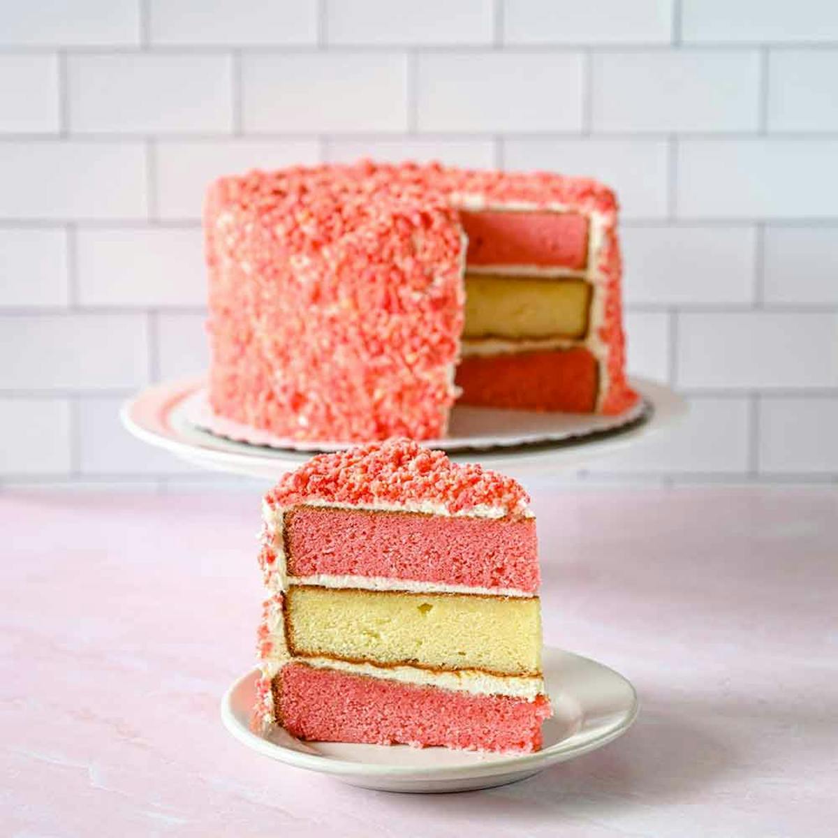 a piece of cake sitting on top of a table