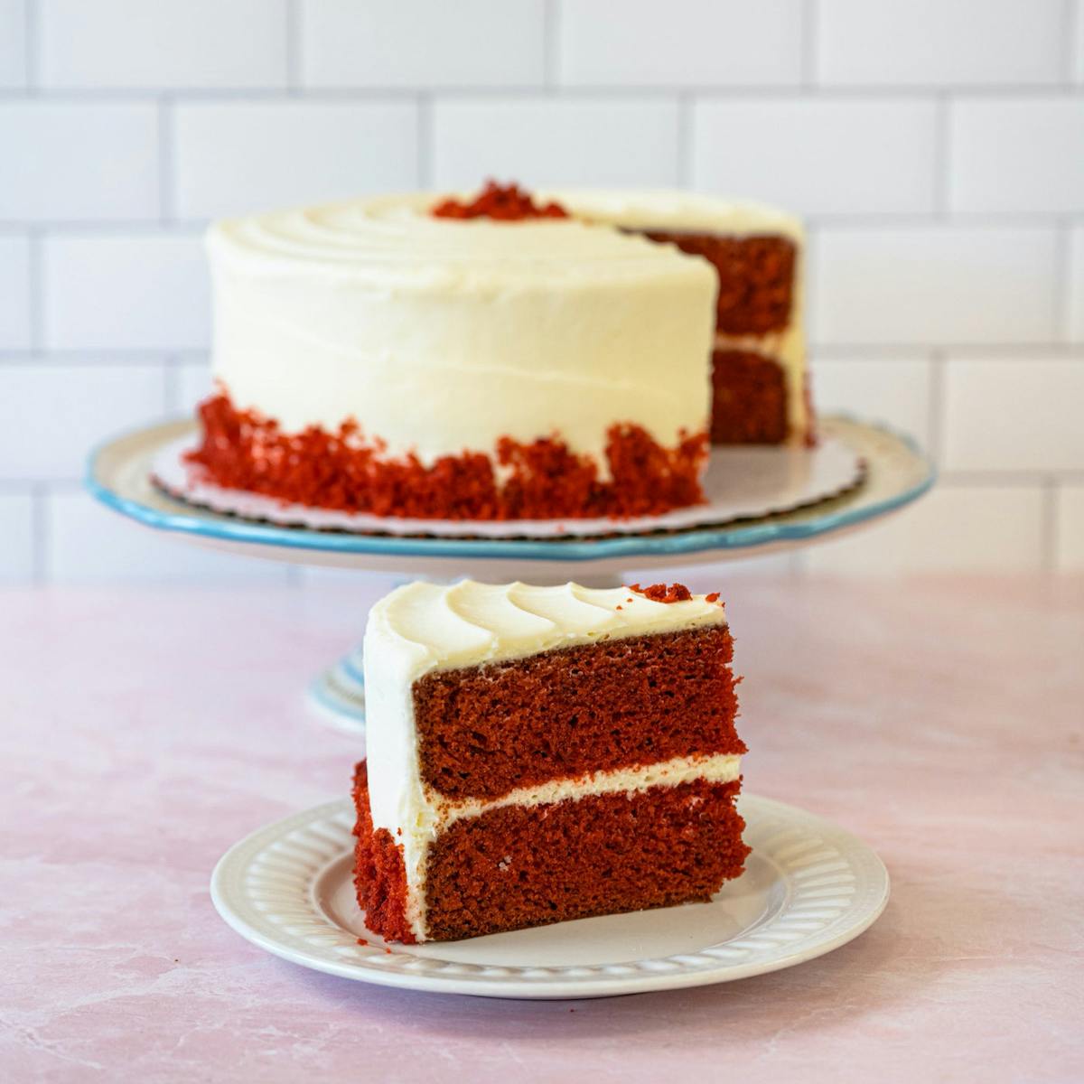 a slice of cake on a plate