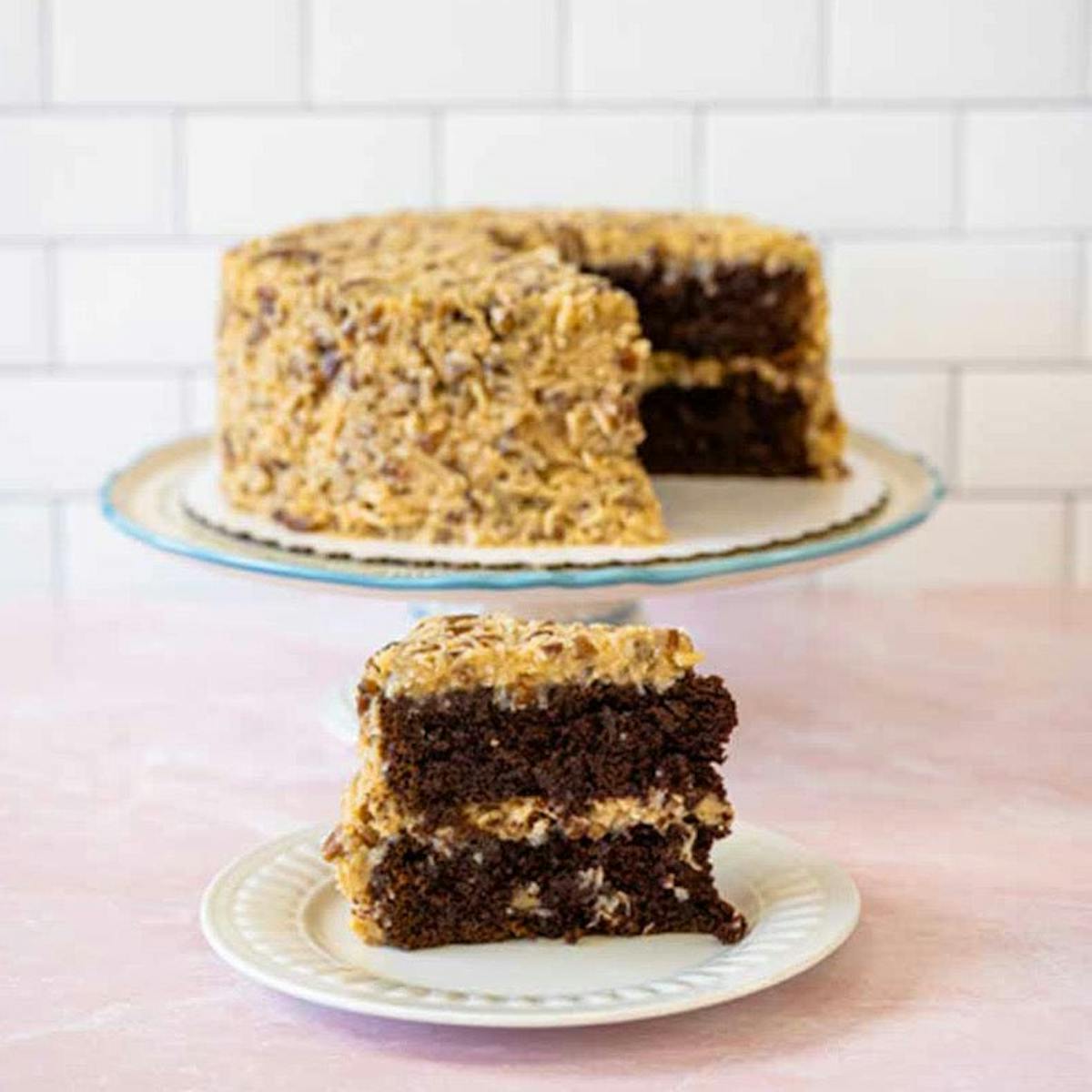 a piece of cake sitting on top of a table
