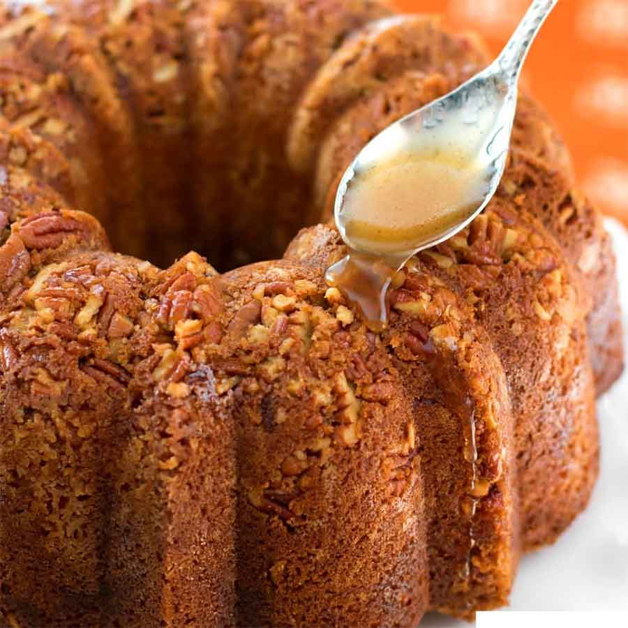 Pecan Butter Rum Cake Recipe - The Kitchen Magpie