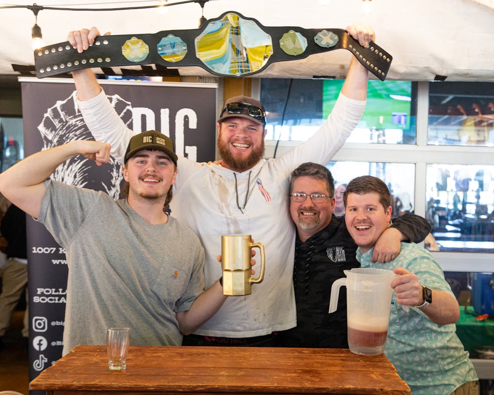 a group of people posing for the camera