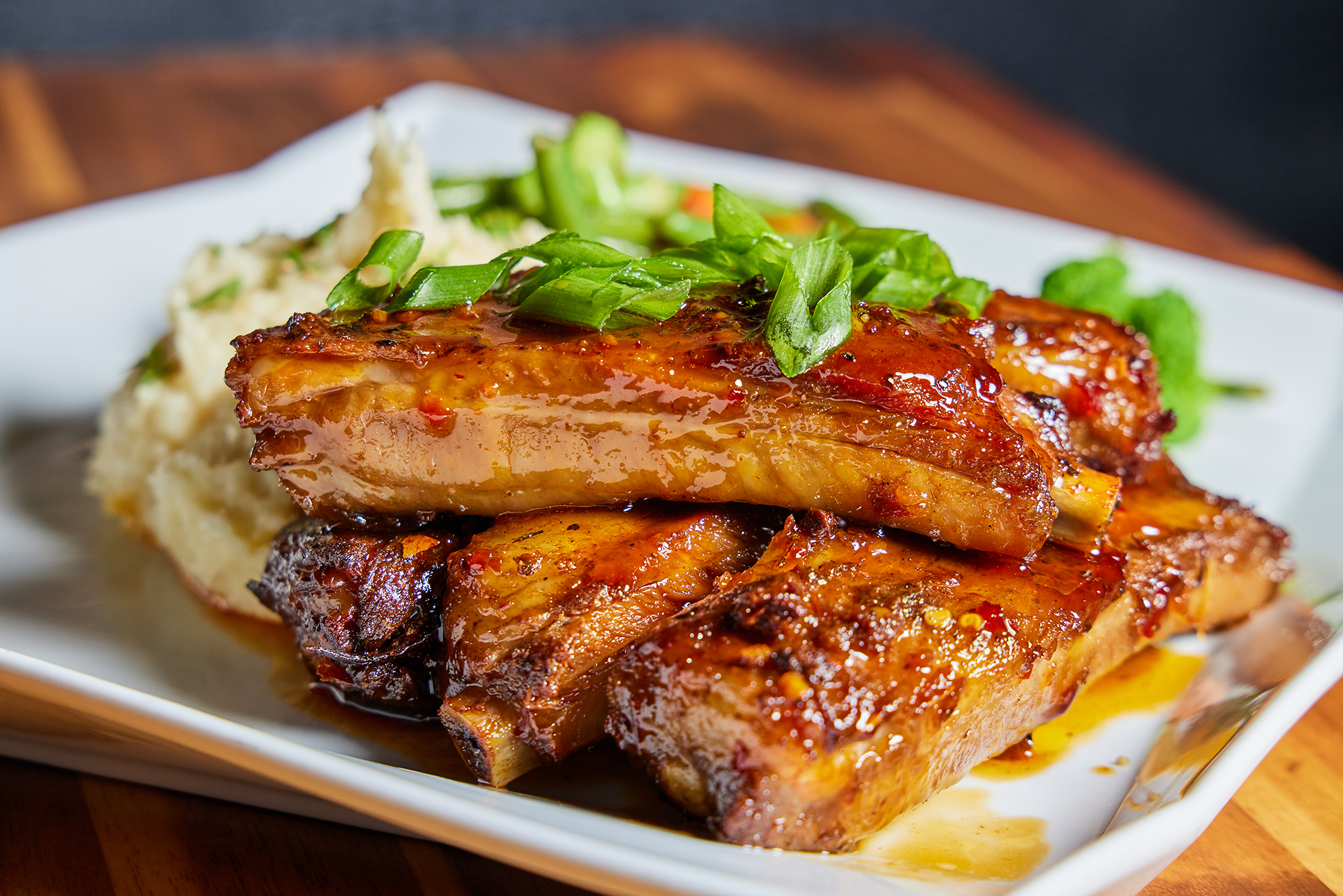 a close up of a plate of food