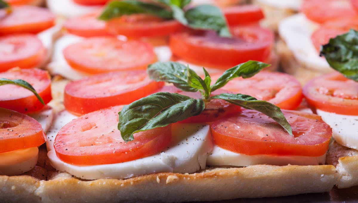 a close up of food