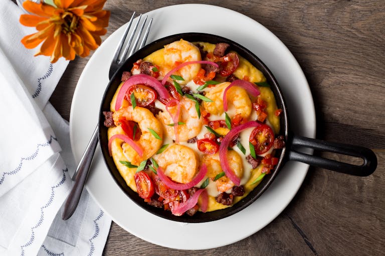 a bowl of food on a plate