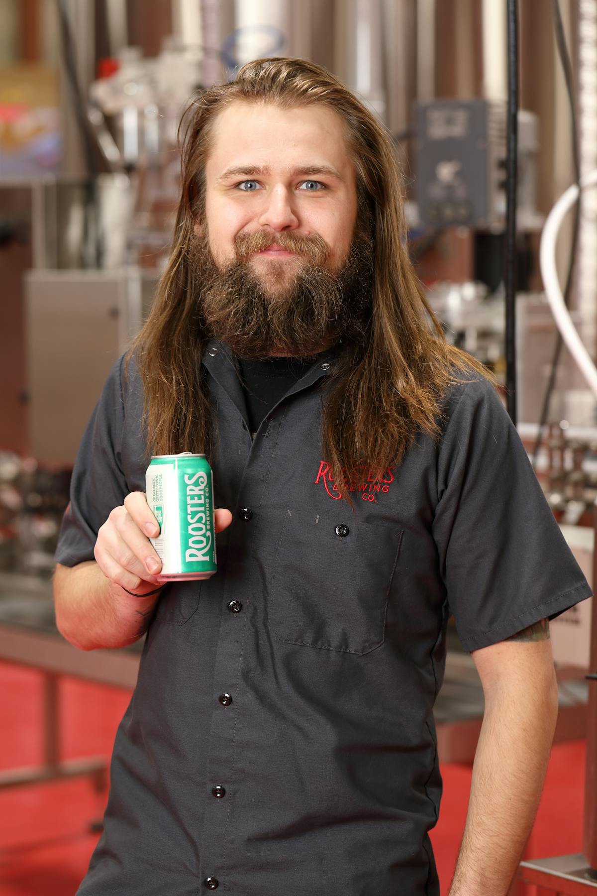 Colton Layton holding a can