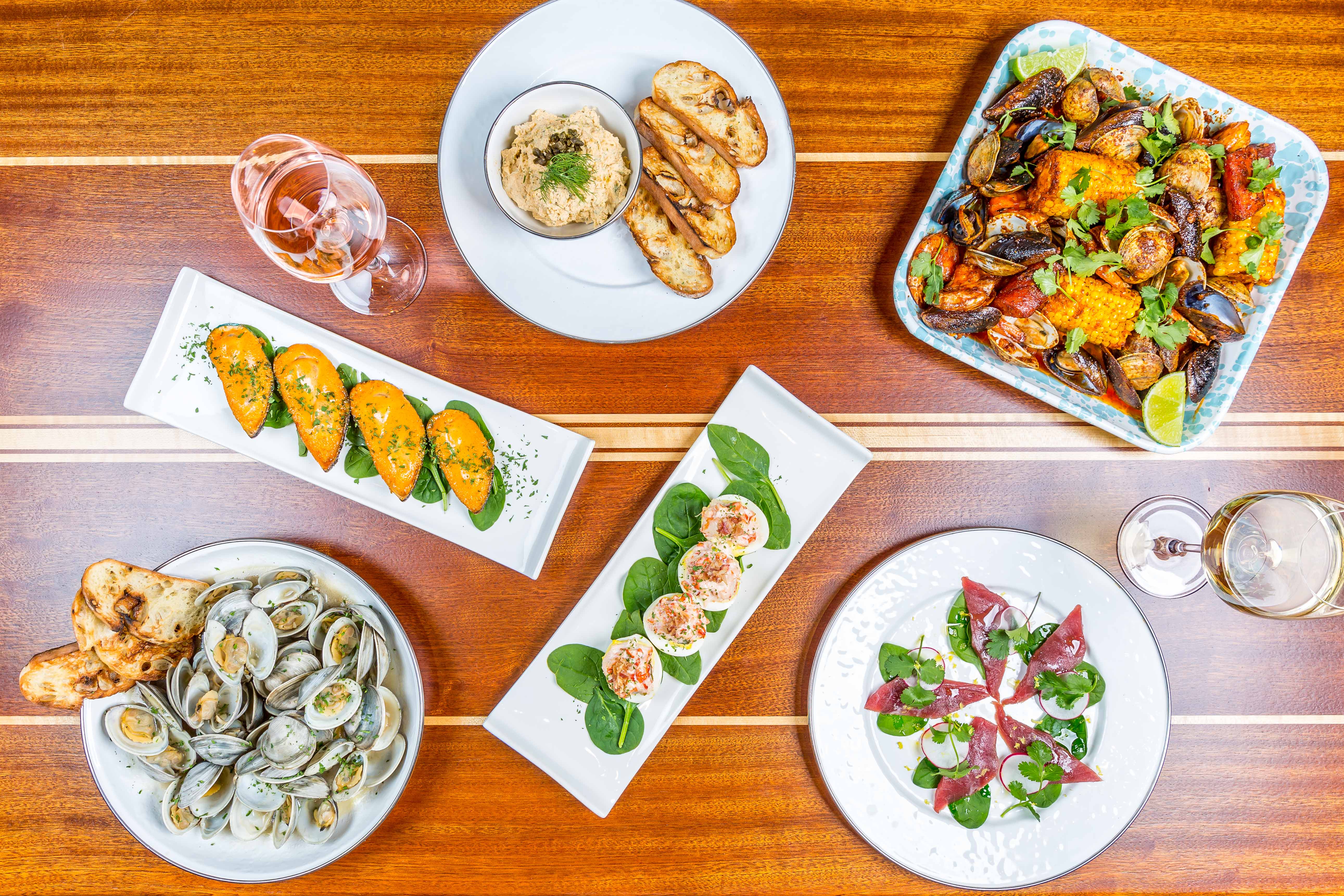 a plate of food on a table