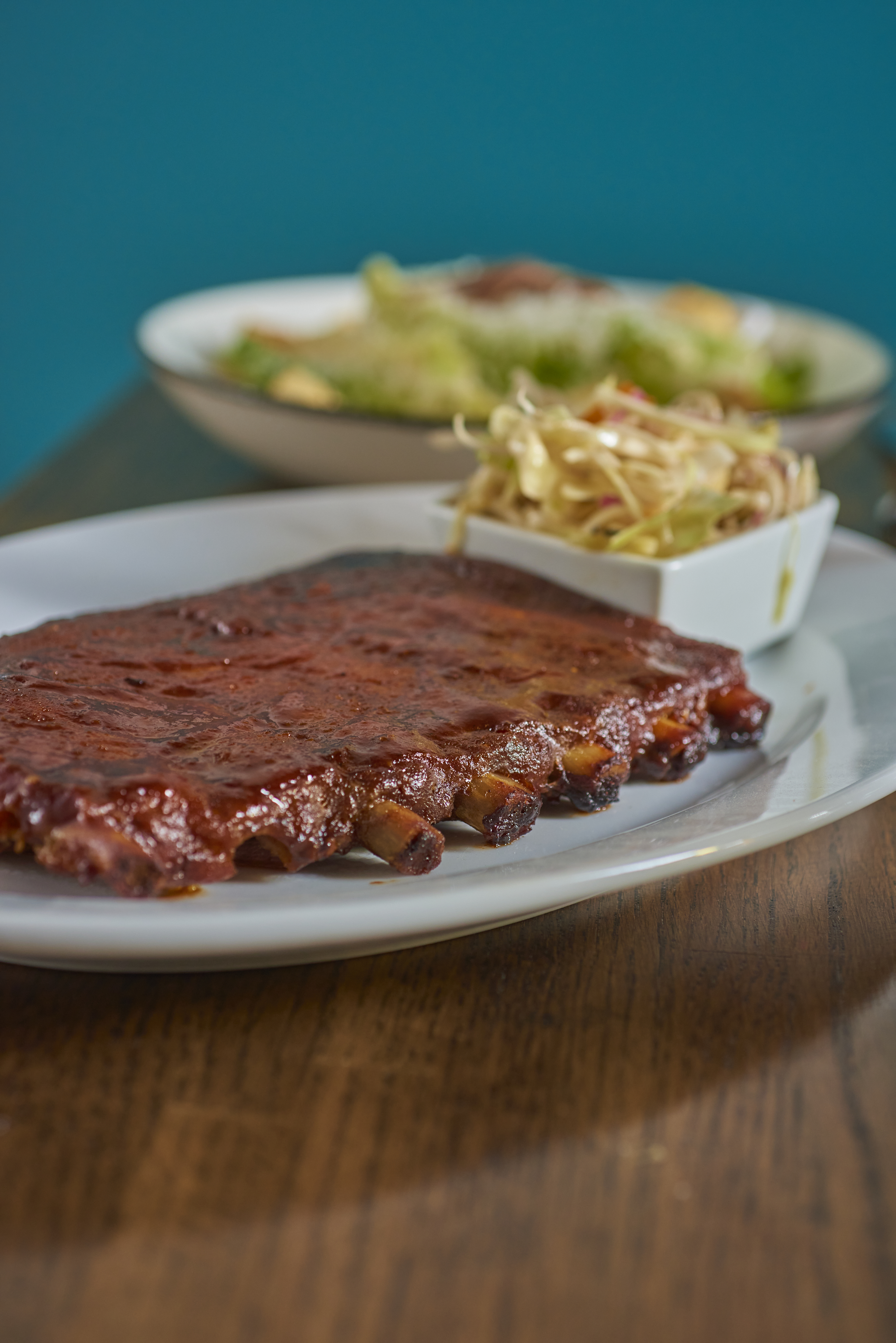 a plate of food on a table
