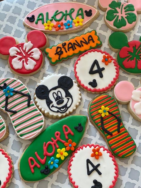 a plate of birthday cake on a table