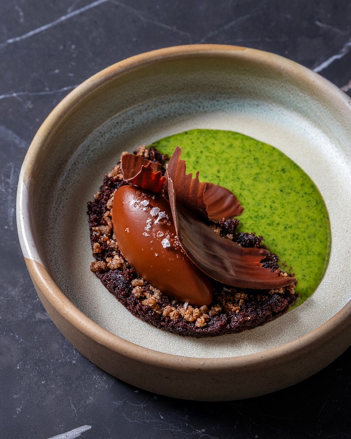 a plate of food on a table