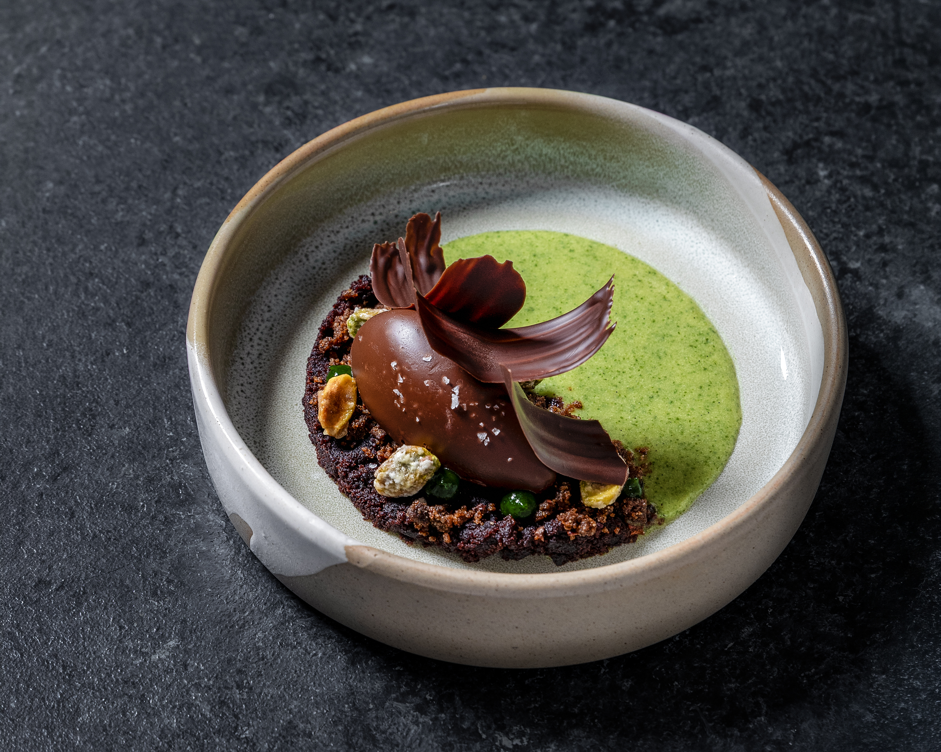 a plate of food on a table