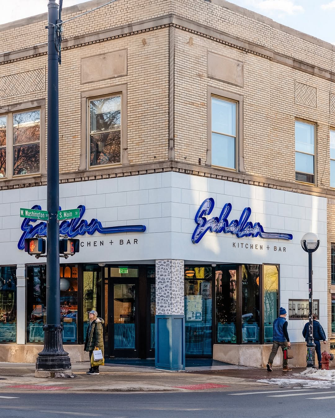 a building with a sign on the front