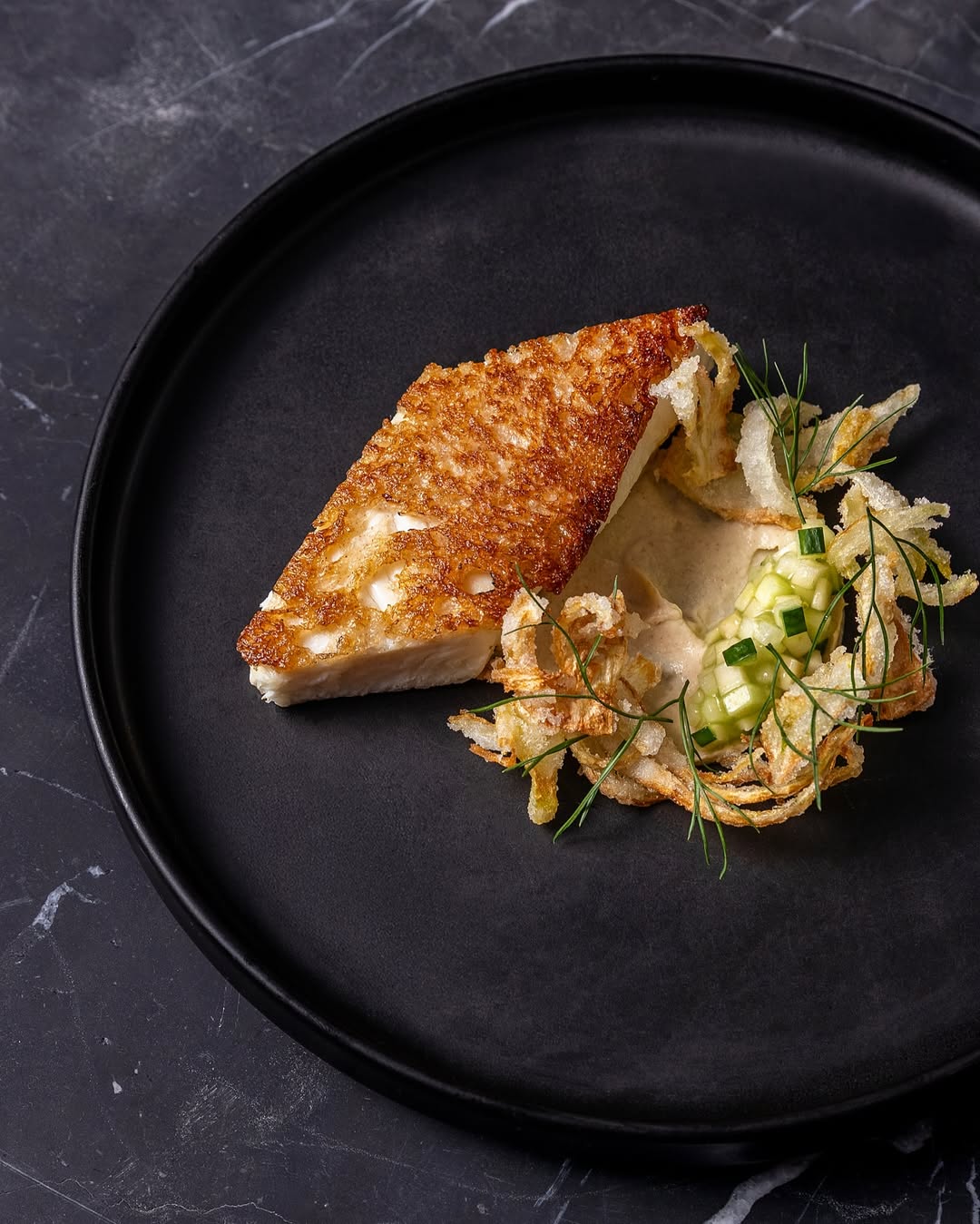 a plate of food on a table