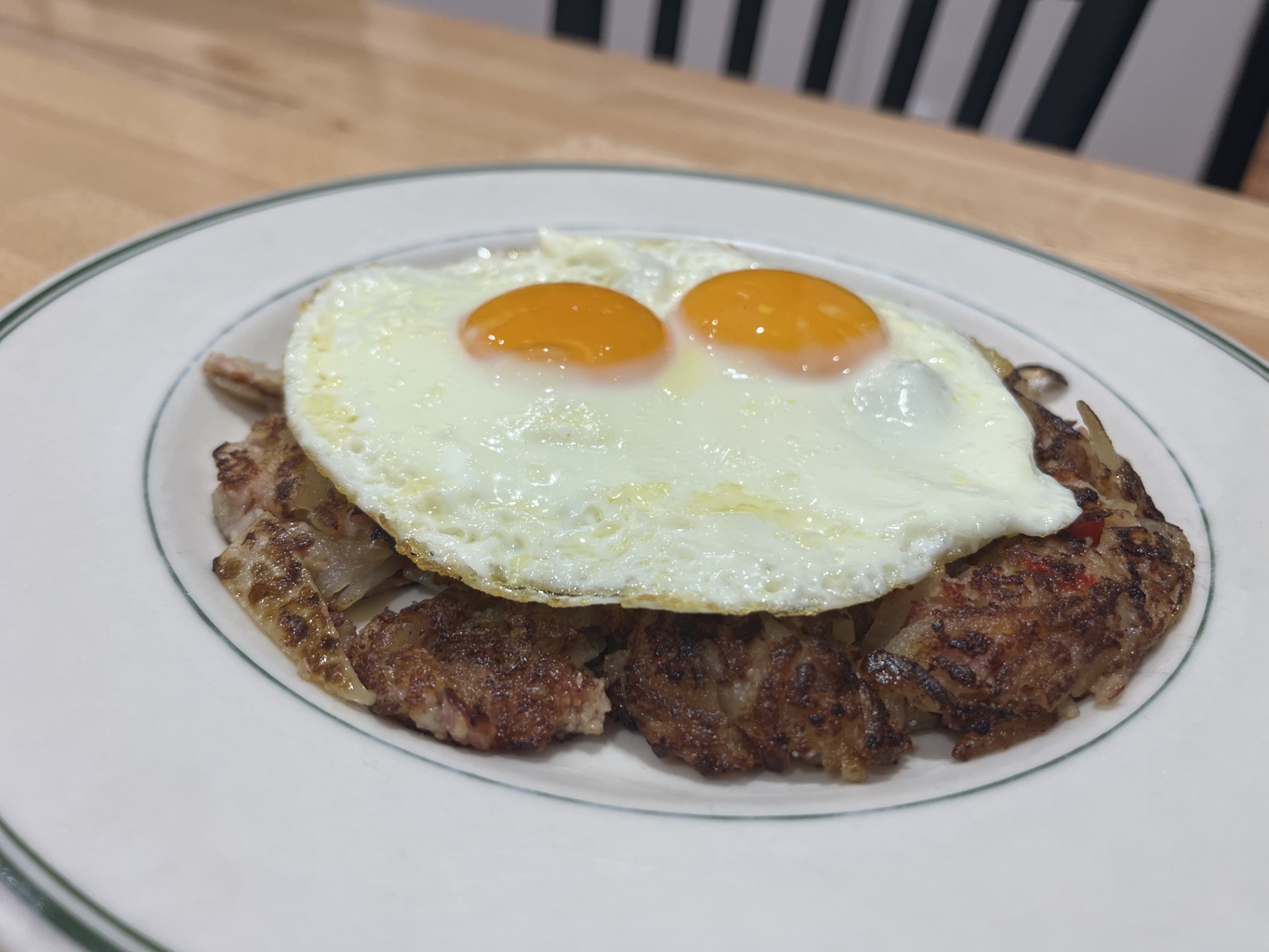 a plate of food on a table