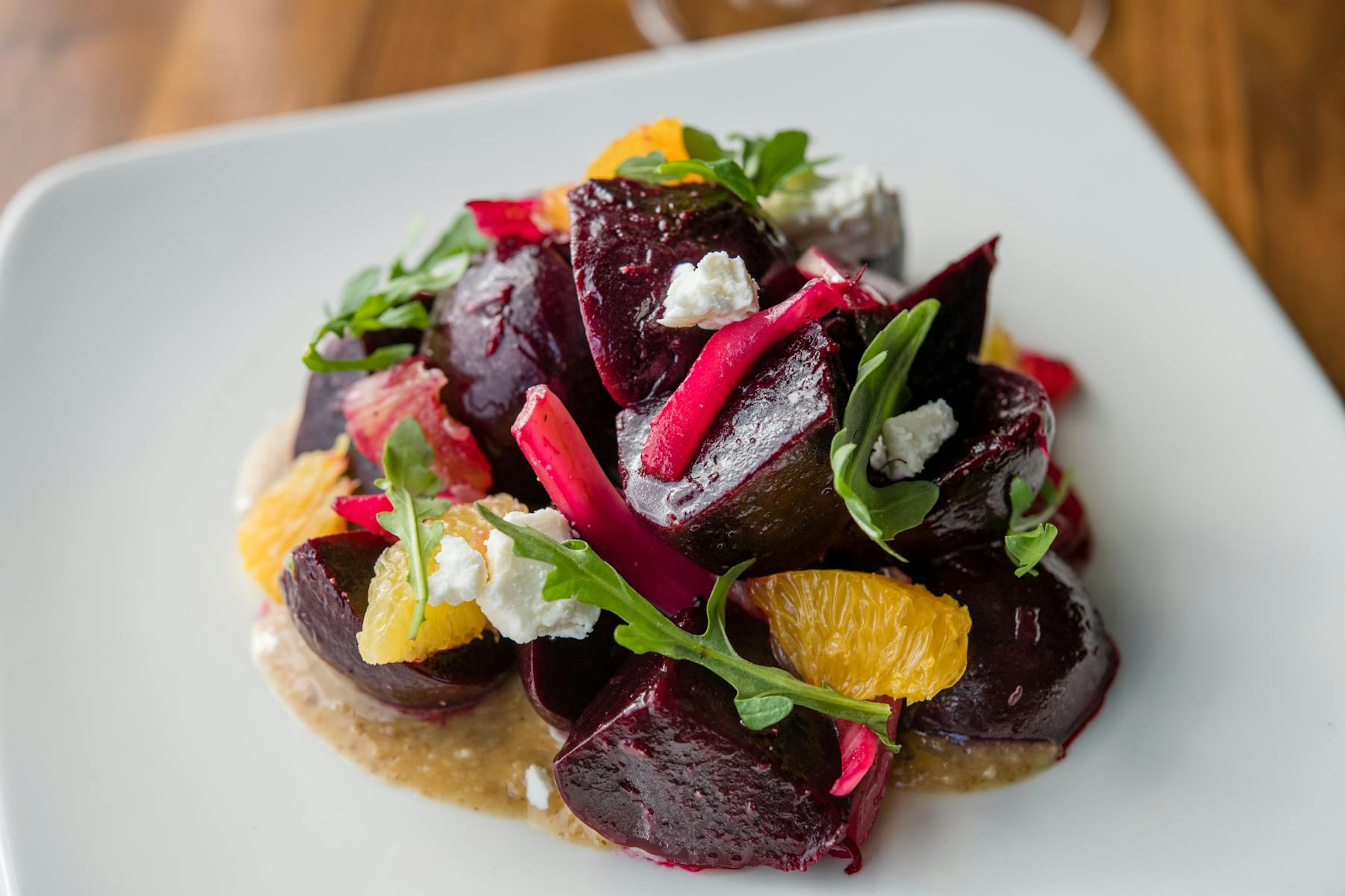 a close up of food on a plate