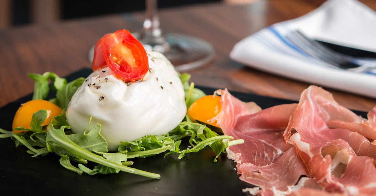 a close up of a plate of food on a table